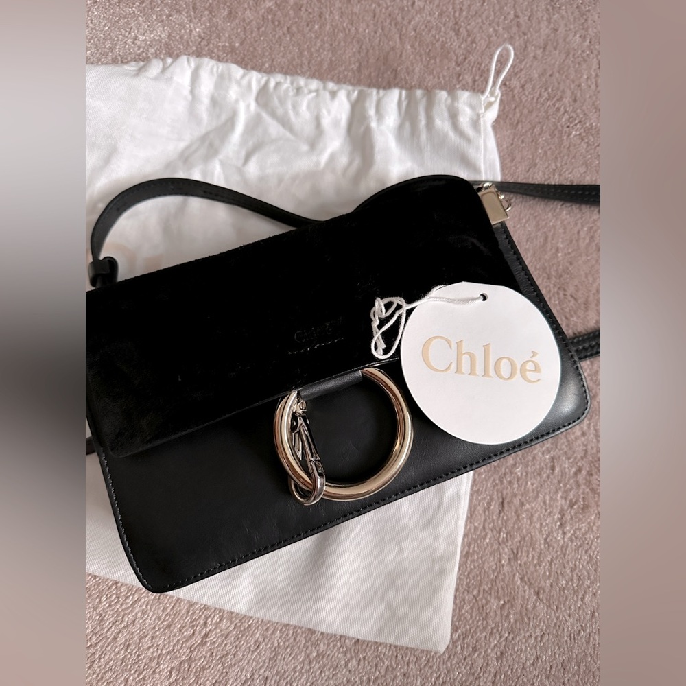 Authentic Chloe Faye Bag in black - Small